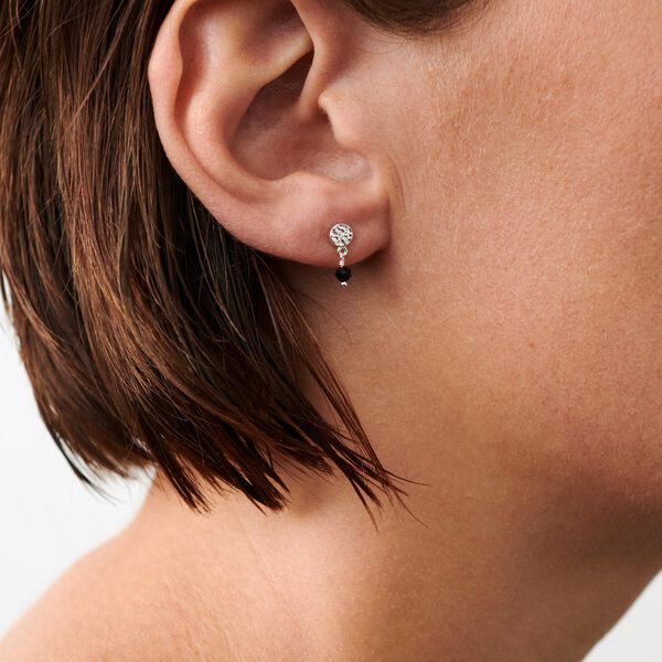 Black Nature &Oslash;restikker, s&oslash;lv, Pernille Corydon Jewellery