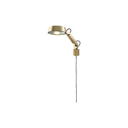 DARK W1 vegglampe, brass, LIGHT-POINT