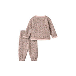 Set Sweatshirt & Trousers Emery, 9899 rose brown flowers, Wheat