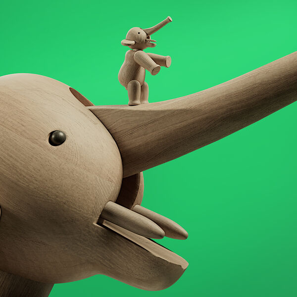 Flerpakning liliput eik 3 stk., Kay Bojesen Denmark