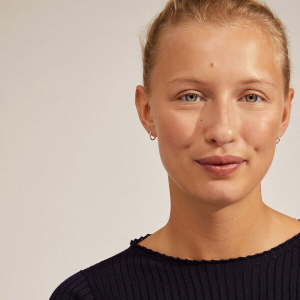 EANNA resirkulerte sm&aring; hoops, s&oslash;lvbelagt, Pilgrim