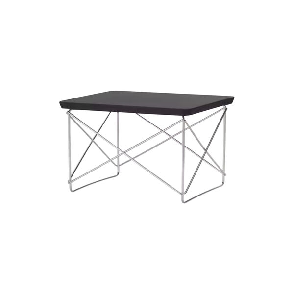 Occasional Table LTR, oak/dark/base stainless steel, Vitra 