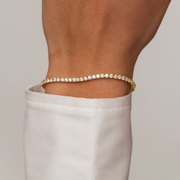 Tennis Bracelet, gull, WHO IS SHE