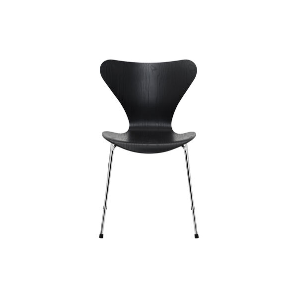 Serie 7™ 3107 farget stol, black/chrome, Fritz Hansen