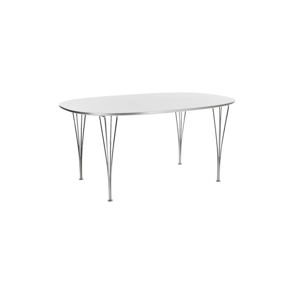 FH B613 Superellipse&trade; Dining Table, white, Fritz Hansen