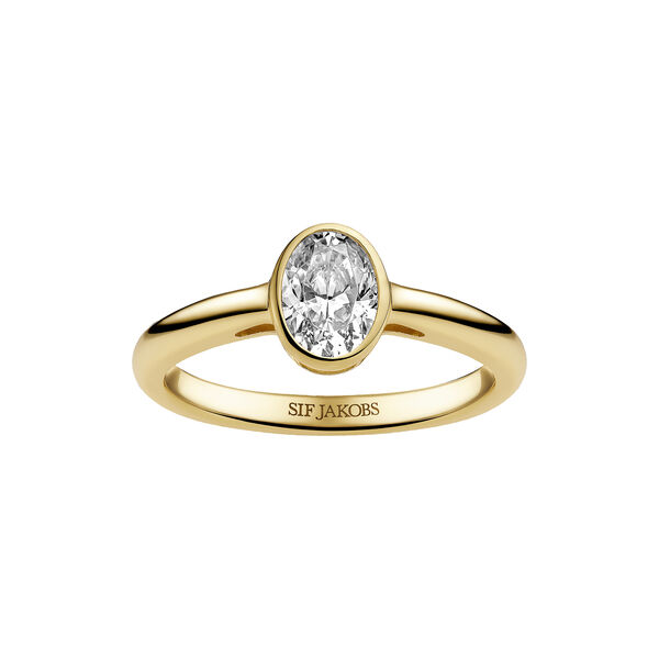 Sardinien Ovale Ring | Piccolo | Forgylt, Sif Jakobs Jewellery