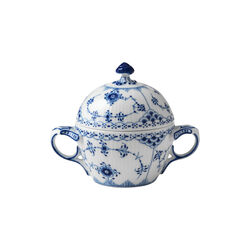 Musselmalt Halvblonde sukkersk&aring;l med lokk, Royal Copenhagen