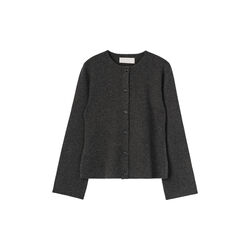 Milano Knit Wool Blazer, oatmeal, FWSS