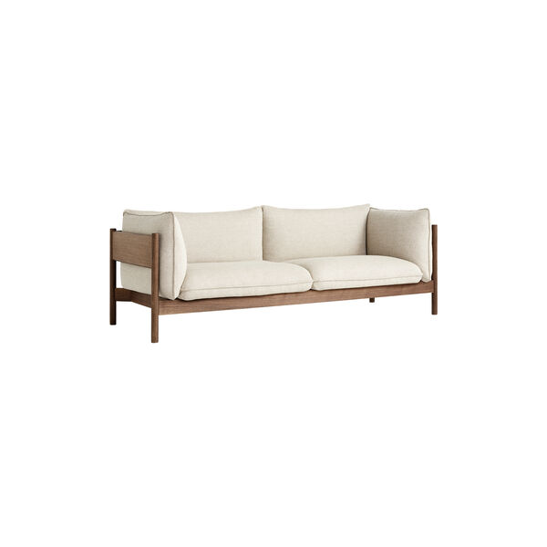 Arbour 3 seter sofa, hallingdal 220/valnøtt Arbour 3 seter sofa, hallingdal 220/valnøtt, HAY