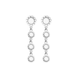 Bloom øredobber 4-blomster, hvit, Th. Marthinsen