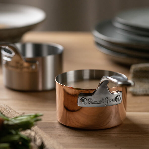 Minikasserolle i kobber 9 cm, kobber, Samuel Groves