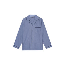 Salzburg pyjamas, navy/light blue strips/navy piping, Ambassador 1867