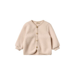 Wool Fleece Cardigan Kari, 1356 pale lilac, Wheat