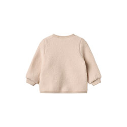 Wool Fleece Cardigan Kari, 1356 pale lilac, Wheat