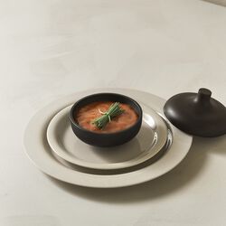 Sand Secrets Medium Bowl, black clay Sand Secrets Medium Bowl, black clay, Design House Stockholm