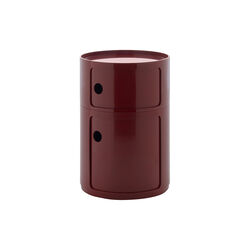 Componibili new big 2 pezzi oppbevaringsbord, bordeaux, Kartell