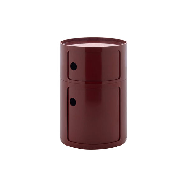Componibili new big 2 pezzi oppbevaringsbord, bordeaux, Kartell