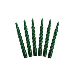 Candles With A Twist lys, glossy green, Kunstindustrien
