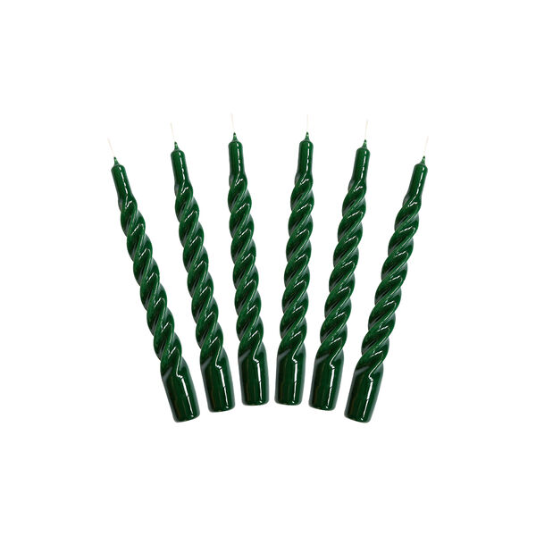 Candles With A Twist lys, glossy green Candles With A Twist lys, glossy green, Kunstindustrien