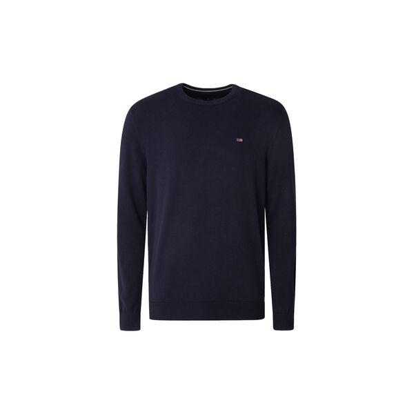 Bradley Cotton Crew genser, mørkeblå, Lexington