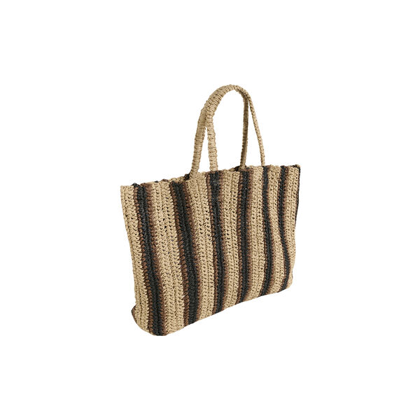 GiorgiaPW Bag, natural, brown &  black stripe, Part Two