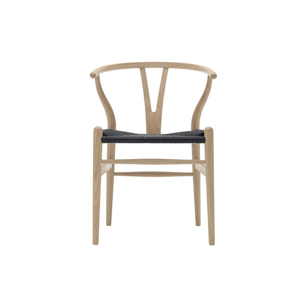 CH24 Y-stolen spisebordsstol, såpebehandlet eik/sort CH24 Y-stolen spisebordsstol, såpebehandlet eik/sort, Carl Hansen & Søn