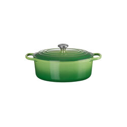 Signature oval gryte 6,3 L, bamboo green, Le Creuset