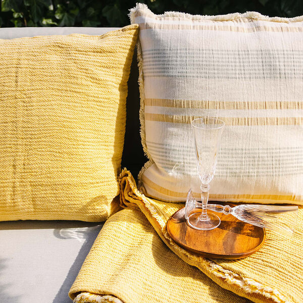 Thyme pledd, yellow, ELVANG