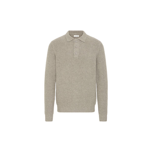 CFGAHN Rib Polo Knit, steeple gray, Casual Friday