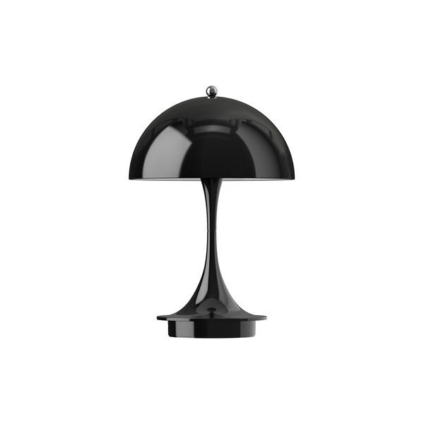 Panthella 160 Portable Table Lamp, opaque black, Louis Poulsen
