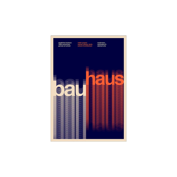 Bauhaus art 30x40 cm, Poster & Frame