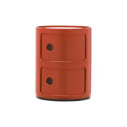 Componibili 2 elementi oppbevaringsbord, arancio, Kartell