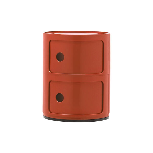 Componibili 2 elementi oppbevaringsbord, arancio, Kartell