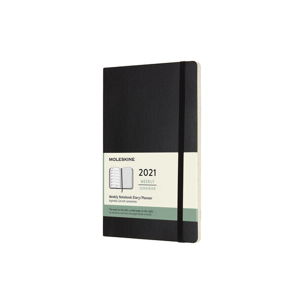 Weekly Notebook Planner 2021, sort, Moleskine