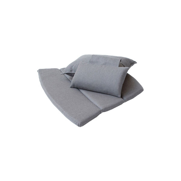 Putesett til Breeze highback stol, grey, Cane-line