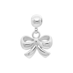 Bow Charm, silver, WHO IS SHE