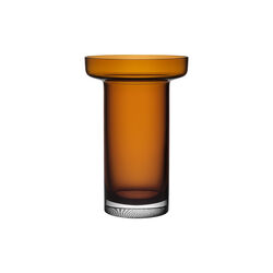 Limelight Rose Vase, amber, Kosta Boda