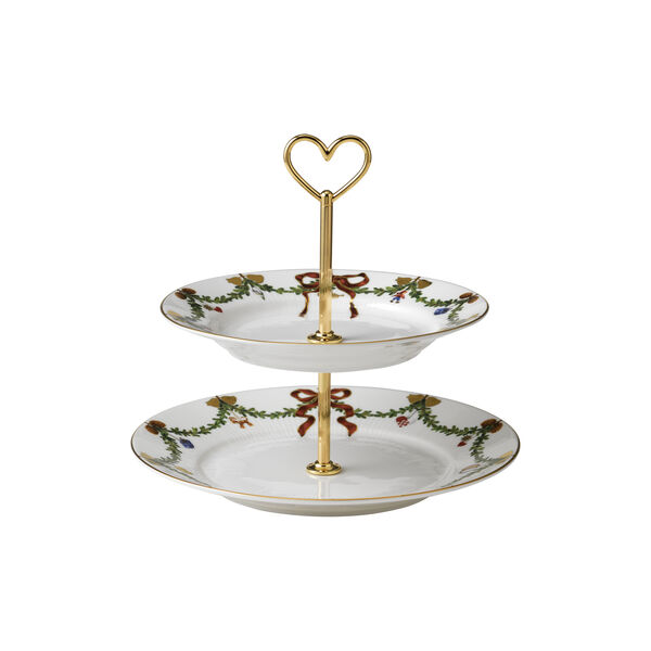 Stjerne Riflet Jul etasjefat, Royal Copenhagen