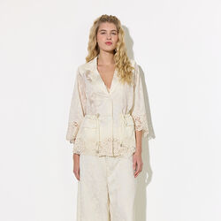 Patty Lace Blazer, cream, HUNK&Oslash;N