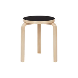 Stool 60, sort/bjørk, Artek