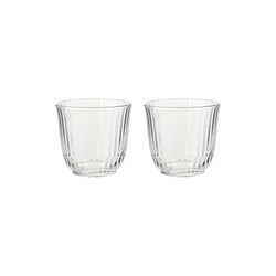 Waves vannglass lavt 2 stk., klart, Royal Copenhagen