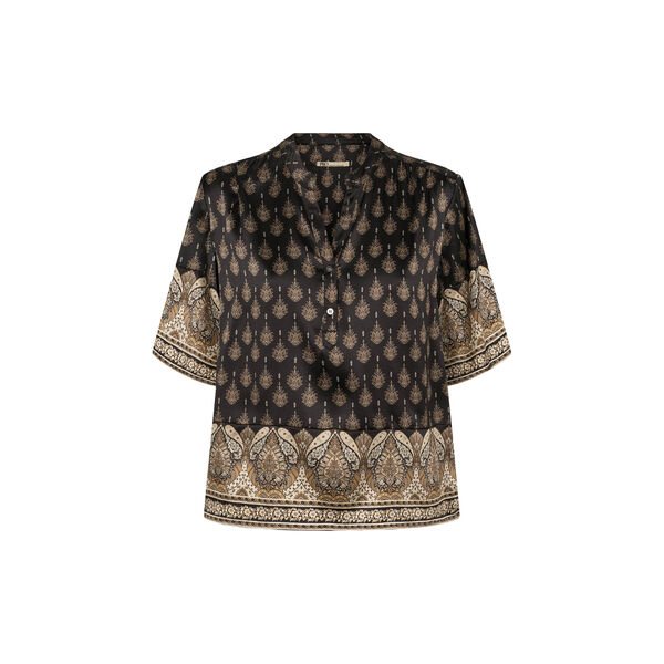 2009PBOVila silk blouse, black mix, PBO