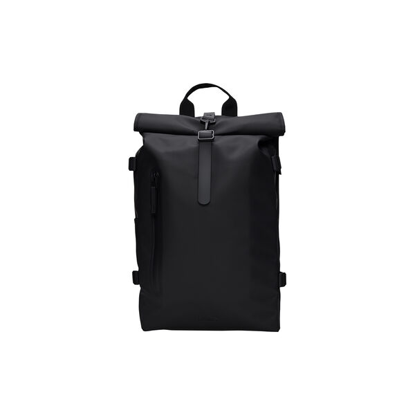 Rolltop Rucksack Large, black, Rains