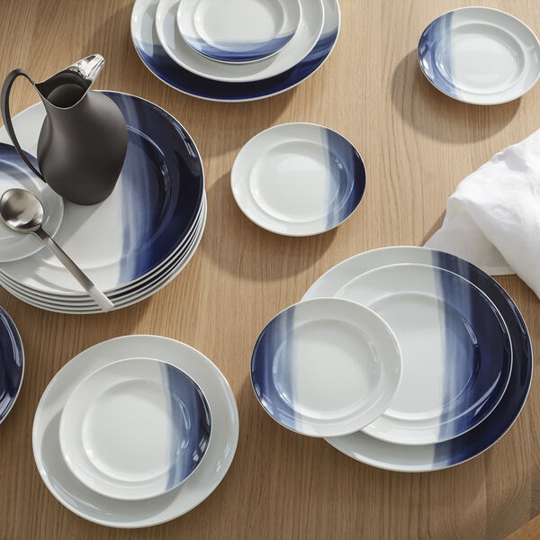 KOPPEL lunsjtallerken 22 cm, nyanser av bl&aring;, Georg Jensen