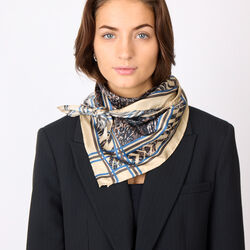 WILDLIFE skjerf, brown/blue, Bella Ballou