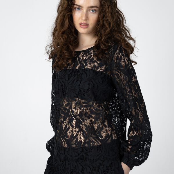 Lace blouse, black, Coster Copenhagen