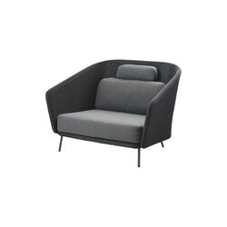 Mega loungestol inkl. putesett, grey/graphite, Cane-line