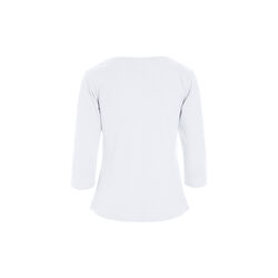Naibu rib Blouse with 3/4 sleeves, white, BITTE KAI RAND