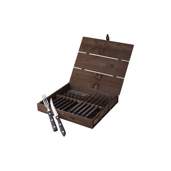 Old Farmer Classic biff/grillbestikk, stål/tre Old Farmer Classic biff/grillbestikk, stål/tre, Gense