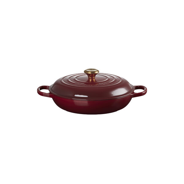 Signature st&oslash;pejern buffetgryte 30 cm, garnet, Le Creuset